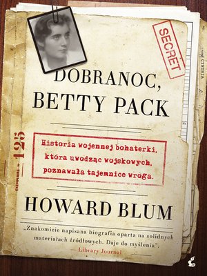 cover image of Dobranoc, Betty Pack